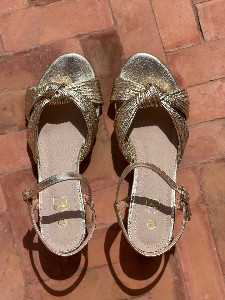 Sandales Gloria - Doré