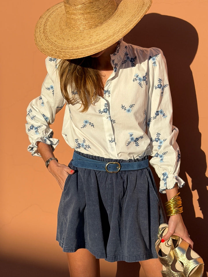 Short Amalia - Bleu Délavé