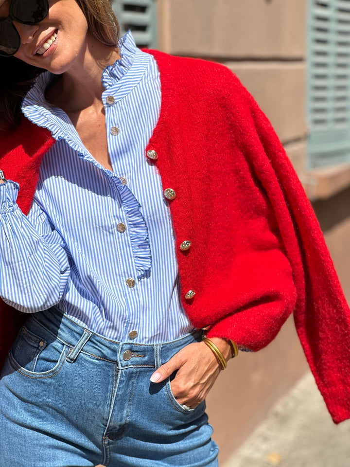 Cardigan Mia - Rouge