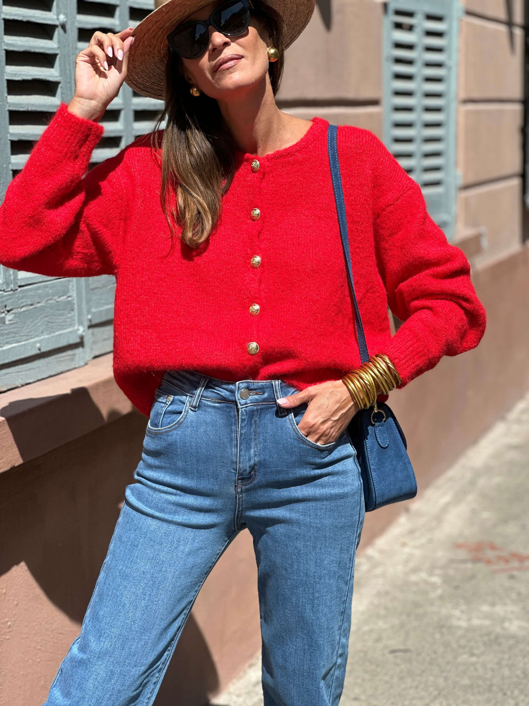 Cardigan Mia - Rouge