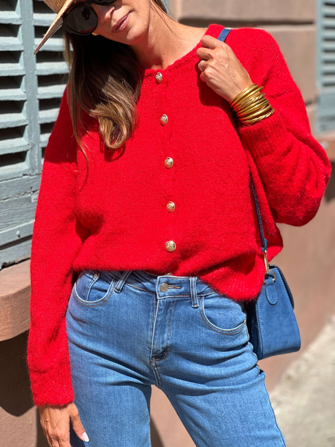 Cardigan Mia - Rouge