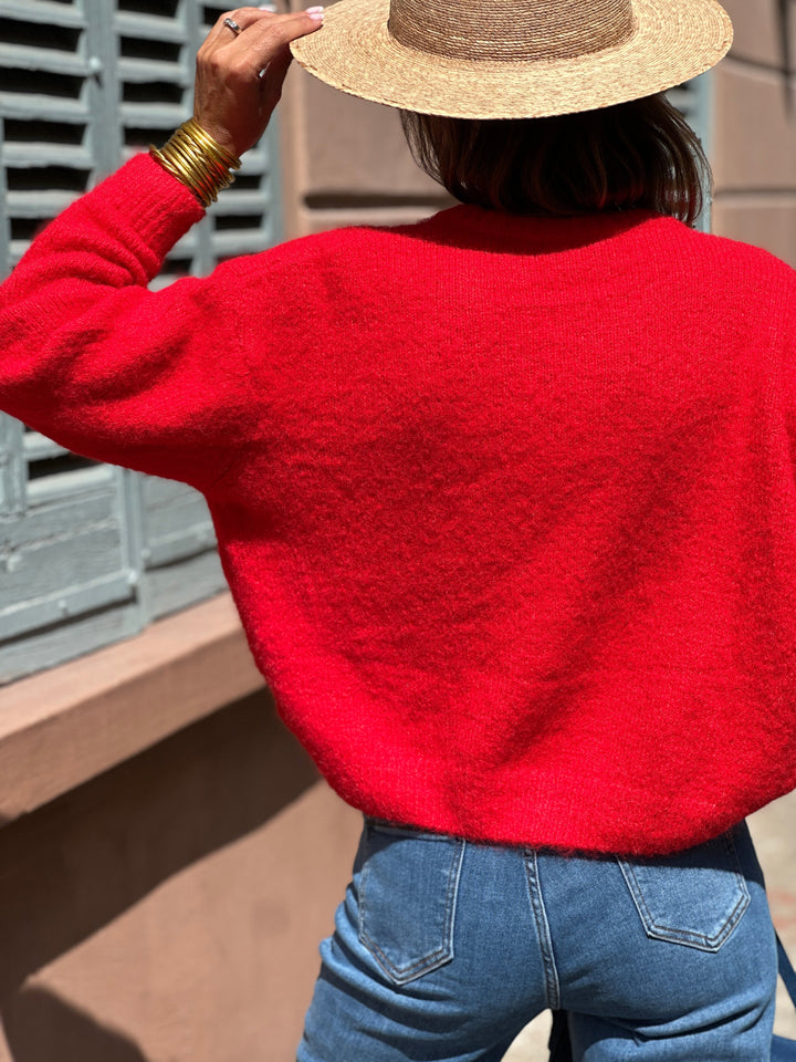 Cardigan Mia - Rouge