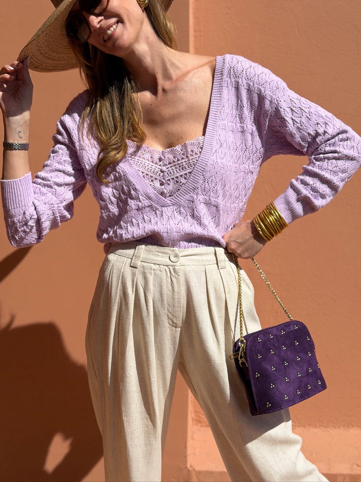 Maille Agathe - Violet