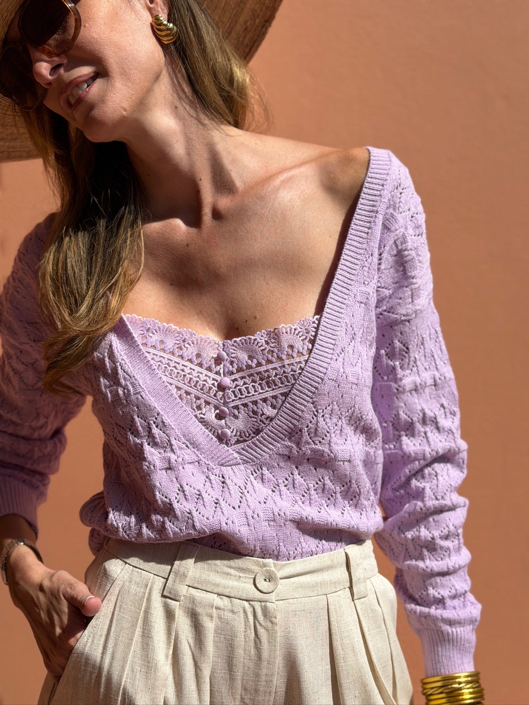 Maille Agathe - Violet