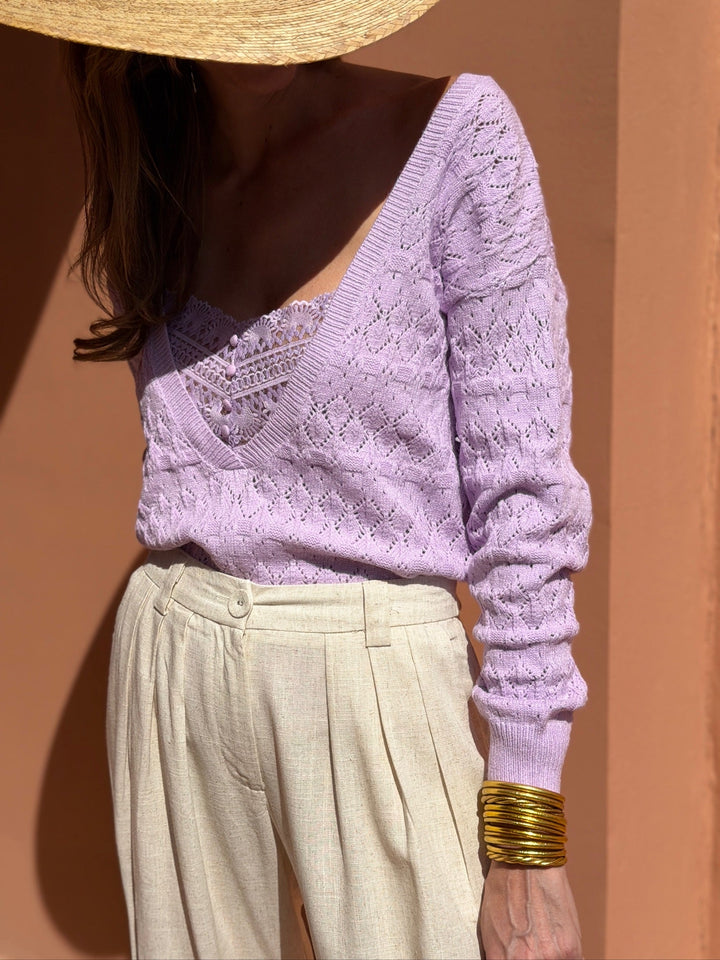 Maille Agathe - Violet