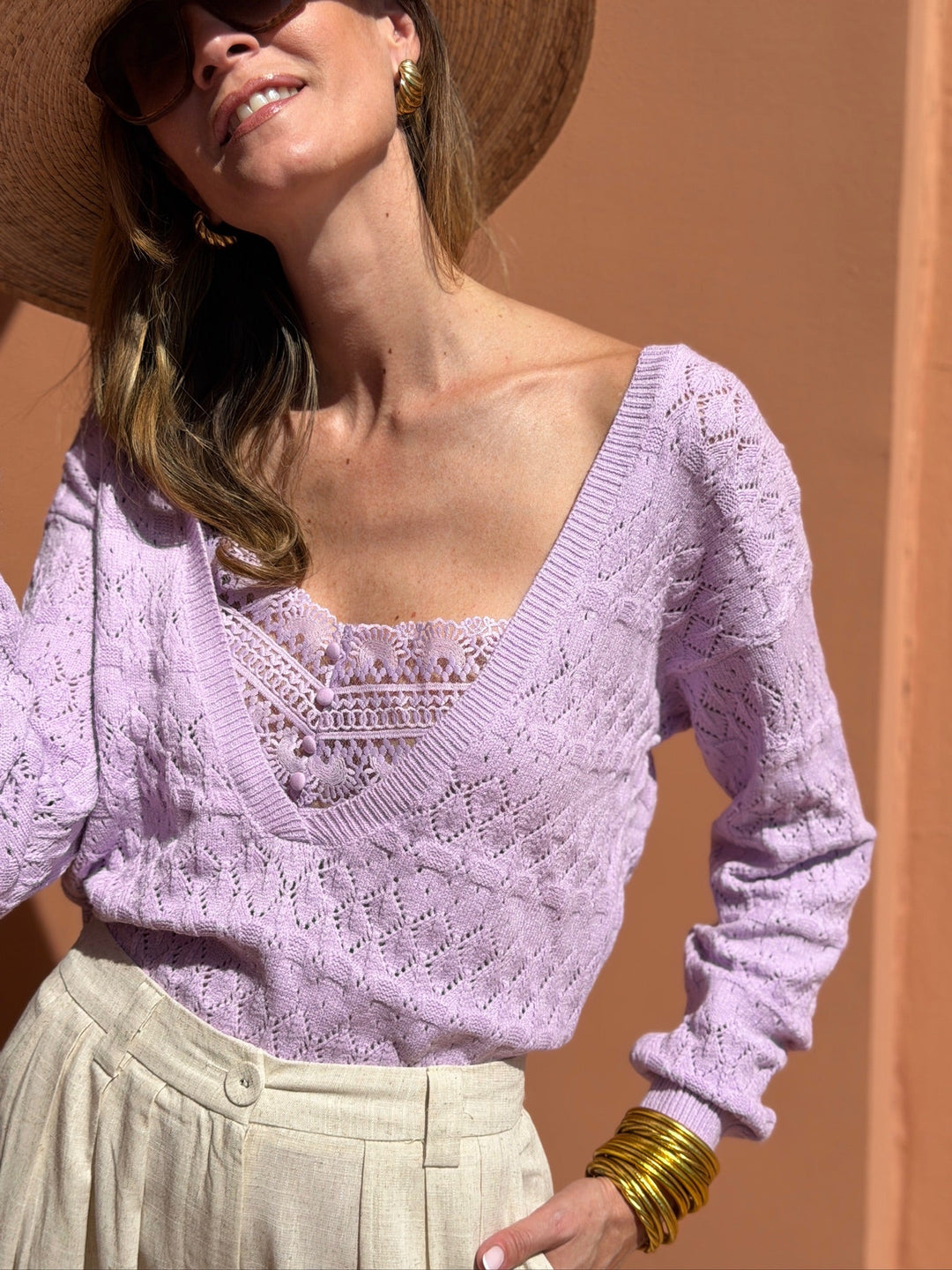 Maille Agathe - Violet