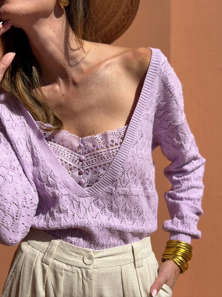 Maille Agathe - Violet