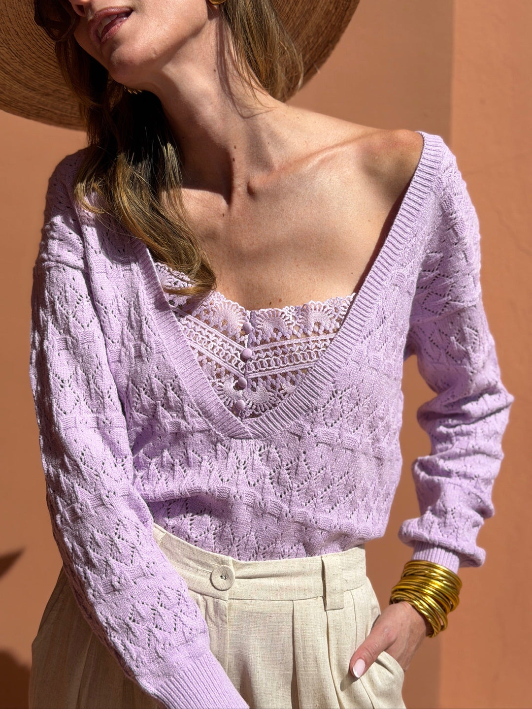 Maille Agathe - Violet