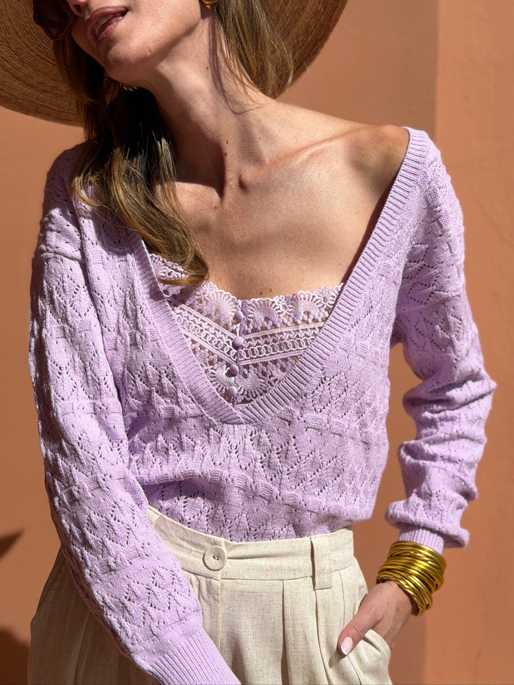 Maille Agathe - Violet