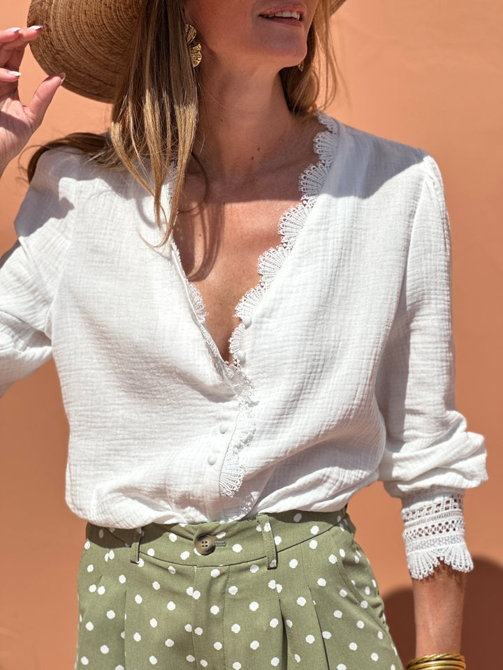 Chemise Opaline - Blanc