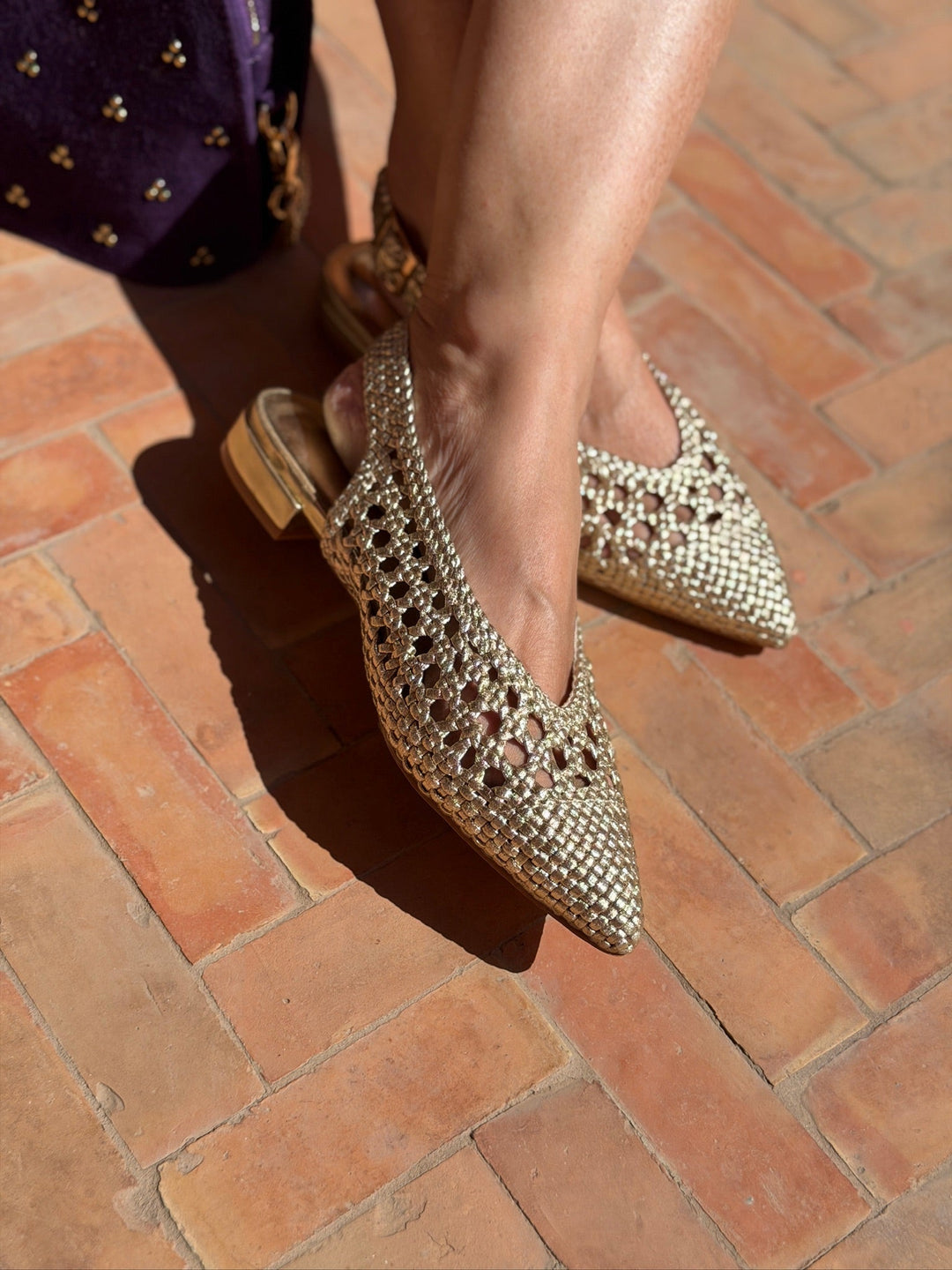 SlingBack Salma - Doré